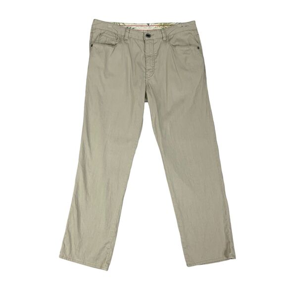 Tommy Bahama Pants Mens 33 Wheat Beige Lyocell Cotton Blend Stretch Chino - Picture 1 of 13